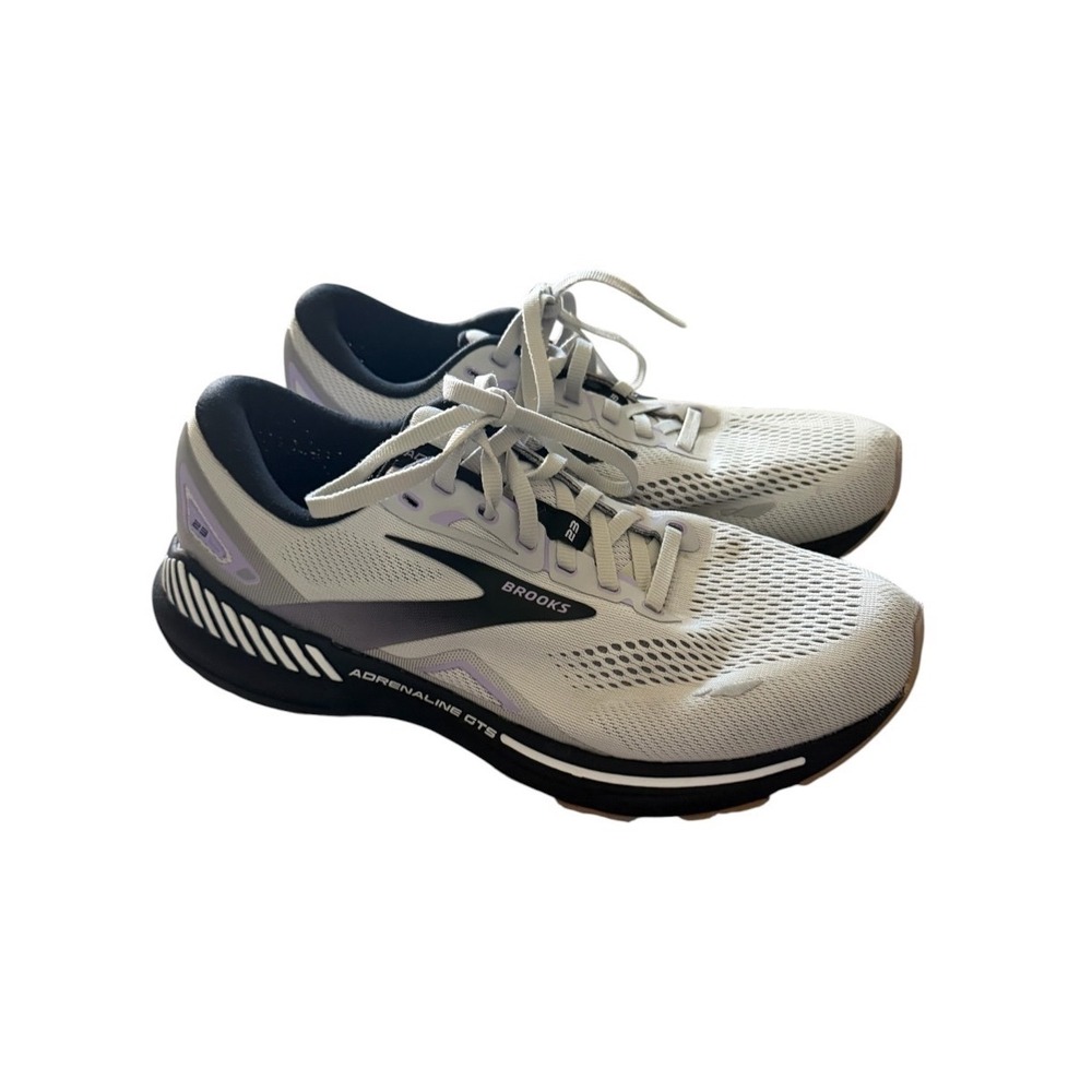 Brooks Adrenaline GTS 23 Running Shoes Grey Purple 10 Extra Wide 2E Stability